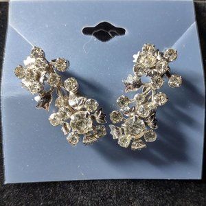 2 Vintage Rhinestone Brooches